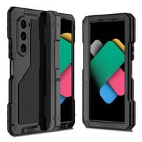 For Samsung Galaxy Z Fold 7 / Fold 6 5 4 Metal Heavy Duty Armor Bracket Protection Cover Full Body Shockproof pen slot Case Opp Bag&For Samsung Galaxy Z Fold 4 5G 7.6" juoda