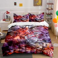 Colorful tropical leaf motifs. Bedding sets Duvet cover sets Duvet covers Pillowcases(1 * Duvet Cover 2 * Pillowcases without duvet insert) 135x200cm