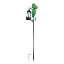 Outdoor Garden Solar Light Waterproof Frog Garden Decor Outdoor Figurine For Path Lamps 1PC