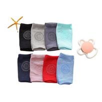 Korean StyleSummer Baby Knee Pads100% Cotton  Anti-Slip Crawling Knee Pads Heart Silicone Grip Sock Sleeves Wholesale 12-9cm&1-3 Y