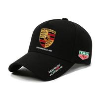 PQMZ2 For Porsche Logo 3D Hat Car MOTO GP Racing F1 Car Duck Tongue Cap Baseball Cap Hat Adjustable Casual Trucket Hat Accessories
