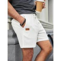 Summer Men's Sweatpants Men's Solid Color Outdoors Sport Shorts Breathable Loose Fitness Training Short Pants S balta