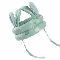 Breathable Anti-shock Helmet Soft Baby Safety Crash Cap  Children Learn To Walk žalia