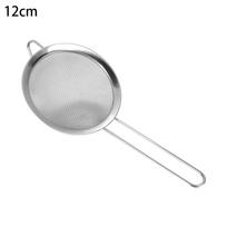 Diameter 7/8/10/12/14/16/18/20/22cm Kitchen Filter Sieve Colander Sifter Flour Strainer Mesh Stainless Steel