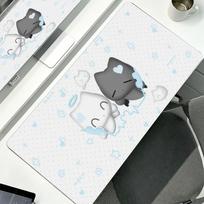 Rubber Desk Mat Protective Pad FullScreen Amino Angel Cute Mouse Pad Office Desk Mat Waterproof and NonSlip Writing Desk Mat 300x800x2mm