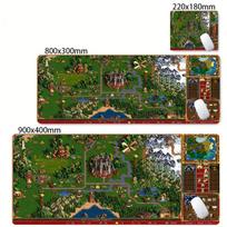 Magic Heroes of Might and Magic Gaming Desk Pad Extended Mousepad Soft Cloth Material NonSlip Rubber for Game Room Decor 300x800x2mm