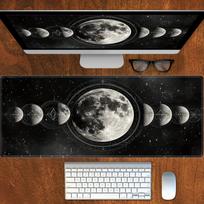 Large Moon Gaming Mouse Pad x keyboard and mouse desk pad Durable office and gaming accessories keyboard protection pad 800x300x2mm
