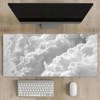 White cloud mouse pad xxMM computer desk pad keyboard pad Natural rubber nonslip office mouse mat desktop accessories 400x800x2MM