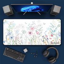 Watercolor Floral Flower Mouse Pads Large Scenery Table Mat Gaming Keyboard Case Soft Design NonSlip Desk Pad for Office  Game SBD300x800x2mm