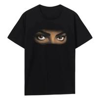 Camiseta Negra Con Estampado De Ojos De Michael Jackson S įvairiaspalvis