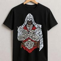 Assassin Creed Inspired Graphic TShirt Typography Warrior Streetwear Unisex S