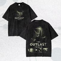 Outlast T-Shirt Video Game Tees Unisex Washed Cotton Tees The Outlast Trials XL