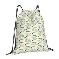 Tennis Pattern Design Laptop Travel School Bags Tennis Sports Ball Cute Unique Simple Basic OneSize