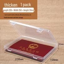 Transparent A4/A5 Document Storage Box, Small Plastic Organizer
