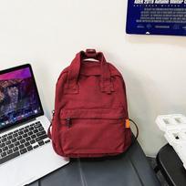 Canvas Backpack for Women Casual Back To School Bags Cute Backpacks Cartoon Backpack Designer Bag Class Bags for Girl Mochila one size raudona