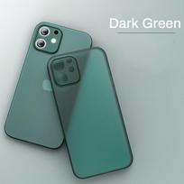 Ultra Thin Matte Phone Case For Iphone 11 12 13 14 15 plus Pro Max Mini X Xr XsMax Slim Cover Cases For iphone 12 mini armijos žalia spalva