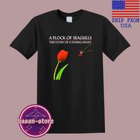 A Flock of Seagulls The Story of A Young Heart Men#039;s Black Size  Unisex T-Shirt XL