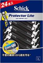 Schick Protector Light Disposable Razor 2-Blade (24 razors) balta