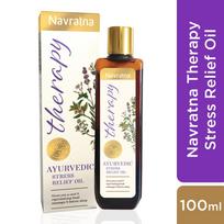 Navratna Therapy Ajurvedinis stresą mažinantis aliejus | Mažina stresą, nuovargį ir nemigą | Vėsinantis, gaivinantis ir raminantis poveikis, 100 ml 100ml