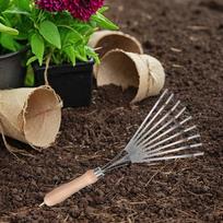 Garden Rake, Small Leaf Rake for Gardening Cultivating Loosening
