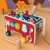 Wooden whack-a-mole game toys fun parent-child interactive leisure toys children's educational early education