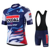 2026 Soudal Quick Step Summer Bike Jersey Mtb Short Sleeve Cycling Set Shorts Set MTB Ropa Ciclismo Bicycle Shirts Maillot Clothing S