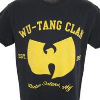 Wu Tang Clan 100% medvilnės marškinėliai Vyriški marškinėliai Viršutinė dalis Vyriška Dydis M Juoda Retro koncertinis marškinėlis Rap Hip Hop S