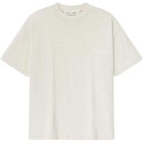 Fear of God Essentials Classic Short-Sleeve Tee Oatmeal Heather Men Tops Cream 125HO254192F XS white