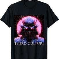 CYBERPUNK CYBORG SAMURAI T-Shirt S juoda