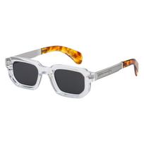 Polarized Square Sunglasses Men 2026 Luxury Brand Designer New Fashion Rectangle Sun Glasses For Women Driving Shades Eyewear skaidri pilka spalva