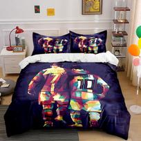 Colorful Ronaldo and Messi. Bedding sets Duvet cover sets Duvet covers Pillowcases(1 * Duvet Cover 2 * Pillowcases without duvet insert) 135x200cm white
