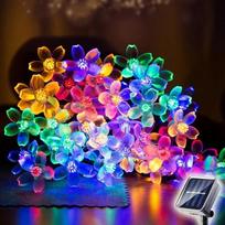 LED saulės girliandos Vyšnių žiedų girliandos Lauko saulės sodo terasos dekoravimo lemputės Kalėdų vestuvių vakarėlio dekoracija 5M 20LEDs balta