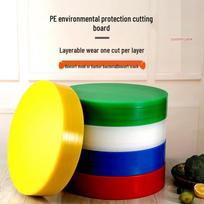 Dian Rui En Commercial Green Round Thickened PE Chopping Board 50cm Diameter x 10cm Thick
