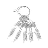 Photo Pros Nail Rings with Bracelet Women Jewelry Accessories Finger-cot Bracelet Knuckle Rings sidabras
