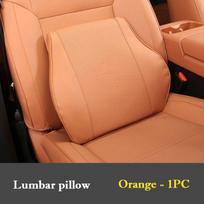 For Leapmotor C10 2026-2026 Leather Neck Pillow Headrest Pillows Memory Foam Lumbar Support Cushion Car Interior Accessories