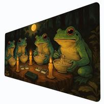Frog Wizard Mouse Pad Mtg Playmat Large Desk Mat Gaming Mats Gamer  Accessories Keypad Expansion Pads Rubber Antislip Base 800x300x2mm