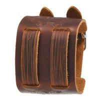 Friendly PU Leather Wrist Cuff Modern Street Fashion Jewelry With Practical Metal Clasp Unisex Daily Wear Essential ruda