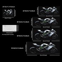 Cool motorcycle racing car Mouse Pad Large Computer Office Game Table Mats XXL Rubber Antislip Gaming Keyboard Mousepad 800x300x2mm