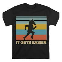 Camiseta Quanton Bojack Horseman It Gets Easier, Negra S įvairiaspalvis