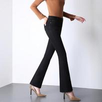 High Waist Micro Flare Plus Size Wide Straight Flare Casual Long Denim Pants for Middle Aged Women Casual Pants Oversize Denim Trousers 26