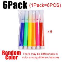 6/12/18/24Packs Graffiti Pen Painting Water Pens 6pcs/pack Rainbow Colored Stationery School Artclass Goody Bag Filling Gift ZYF