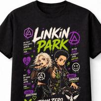 Linkin Park Mike Shinoda Emily Armstrong Graphic Unisex TShirt S