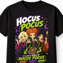 Hocus Pocus Witches Retro Halloween Movie Unisex TShirt S