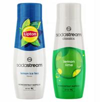 2 Syropy Sodastream Herbata Lemon Ice Tea + Lemon Lime Cytryna Limonka