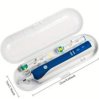Kietas dėklas Oral-B/Philips Universaliam dantų šepetėliui Kelioninis organizatorius Apsauginis dėklas nuo dulkių Elektrinio dantų šepetėlio Apsauginė dėžutė Maišelis balta