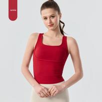 Women's Spring/Summer Pilates Sports Bra - Slimming Yoga Top with Integrated Chest Pad