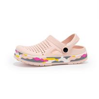Madingi mediniai klumpės moteriški sandalai kasdieniai batai EVA lengvi sandalai unisex spalvingi batai vasarai paplūdimio sandalai 39 rožinė/balta