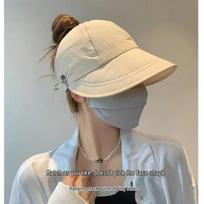 Zhao Lusi Style Women's Anti-UV Wide-Brim Fisherman Hat for Spring/Summer