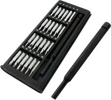 25-in-1 magnetinis atsuktuvas - Tikslus remonto rinkinys telefonui, kompiuteriui ir elektronikai - 24 nuimami plieniniai antgaliai