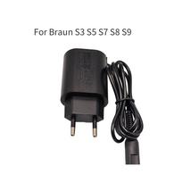 Braun S3 S5 S7 S8 S9 serijos skustuvui Europos standarto kištukas Maitinimo įkroviklis